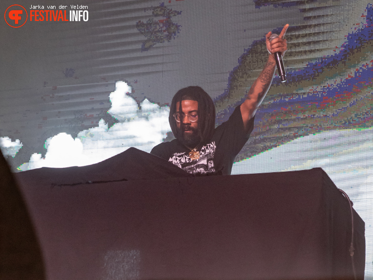 Denzel Curry op Jera On Air 2025 - Zaterdag foto
