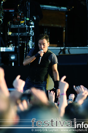 Bruce Springsteen op Pinkpop 2009 foto