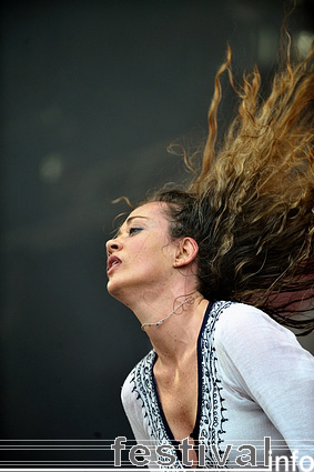 Dana Fuchs op Parkpop 2009 foto