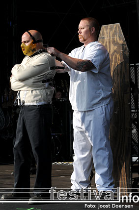 Disturbed op Graspop Metal Meeting 2009 foto