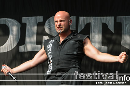 Disturbed op Graspop Metal Meeting 2009 foto