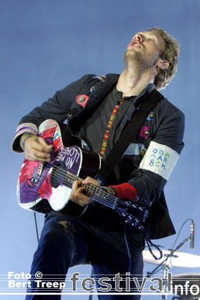 Coldplay op Rock Werchter 2009 foto