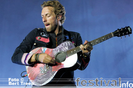 Coldplay op Rock Werchter 2009 foto