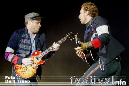 Coldplay op Rock Werchter 2009 foto