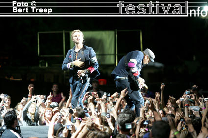 Coldplay op Rock Werchter 2009 foto