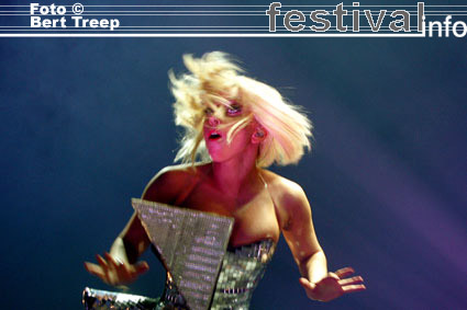 Lady Gaga op Rock Werchter 2009 foto