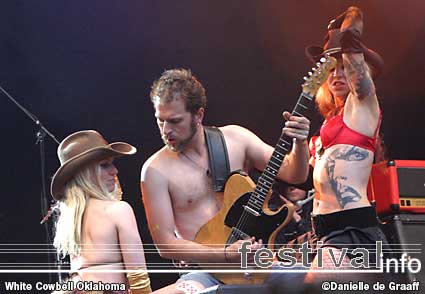 White Cowbell Oklahoma op Bevrijdingspop Haarlem foto