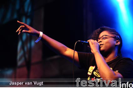 Speech Debelle op Raw Rhythm 2009 foto