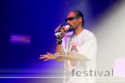 Snoop Dogg op Lowlands 2009 foto