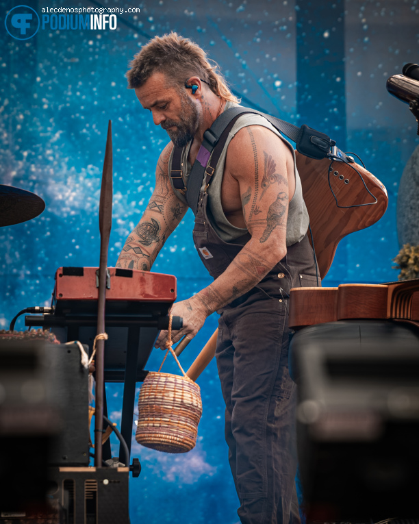 Xavier Rudd op Xavier Rudd - Royal Park Live - 08/07 - Paleis Soestdijk foto