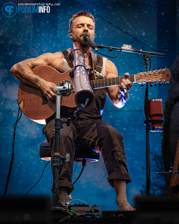 Xavier Rudd op Xavier Rudd - Royal Park Live - 08/07 - Paleis Soestdijk foto