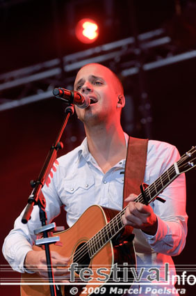 Milow op Appelpop 2009 foto