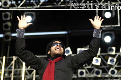 Lenny Kravitz op Rockin' Park 2005 foto