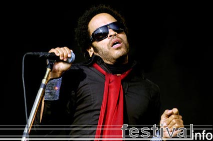 Lenny Kravitz op Rockin' Park 2005 foto