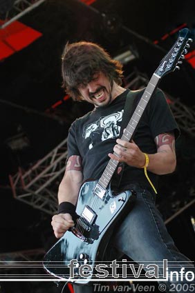 Foo Fighters op Roskilde 2005 foto