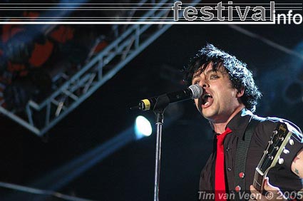 Green Day op Roskilde 2005 foto