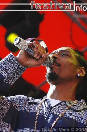 Snoop Dogg op Roskilde 2005 foto