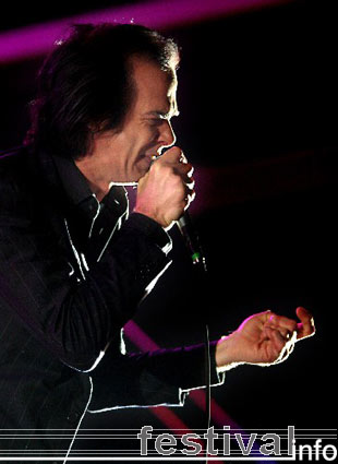 Nick Cave op Pukkelpop 2005 foto