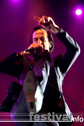 Nick Cave op Pukkelpop 2005 foto