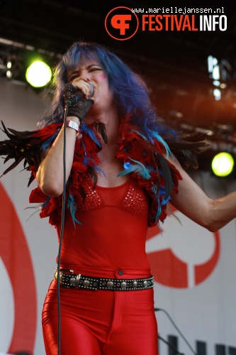 Juliette Lewis op Parkpop 2010 foto