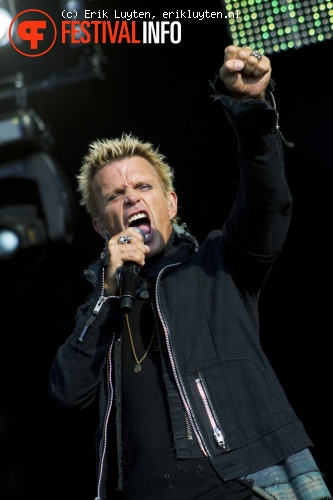 Billy Idol op Bospop 2010 foto