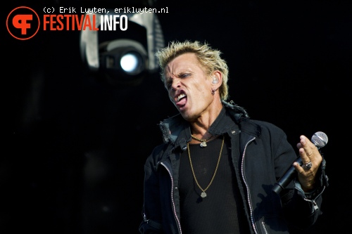 Billy Idol op Bospop 2010 foto