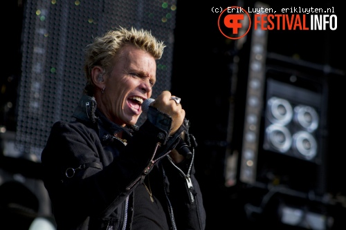 Billy Idol op Bospop 2010 foto