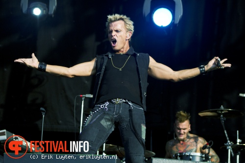 Billy Idol op Bospop 2010 foto