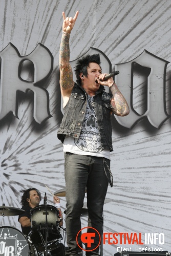 Papa Roach op Dour Festival 2011 foto