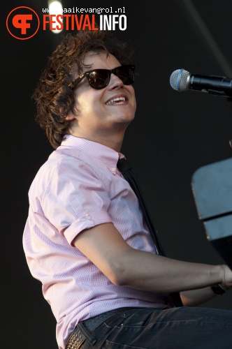 Jamie Cullum op Parkpop 2011 foto