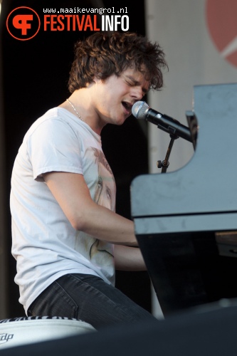 Jamie Cullum op Parkpop 2011 foto