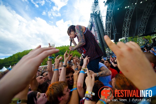 Bring Me The Horizon op Sonisphere France 2011 foto