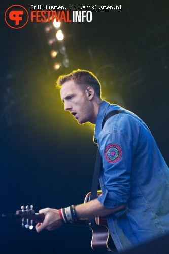 Coldplace op Bospop 2011 foto