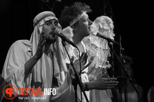 Brown Feather Sparrow op Xnoizz Flevo Festival 2011 foto