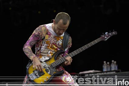 Red Hot Chili Peppers op Pinkpop 2006 foto