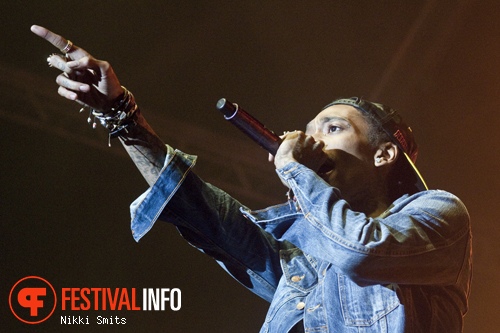 Wiz Khalifa op Eurockéennes 2012 foto