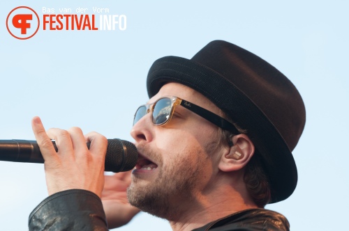 Gavin DeGraw op Bospop 2012 foto