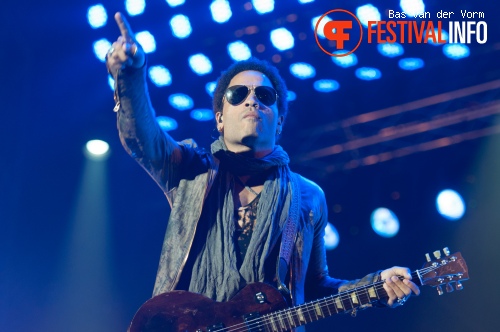 Lenny Kravitz op Bospop 2012 foto