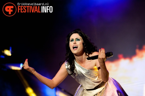 Within Temptation op Zwarte Cross 2012 foto