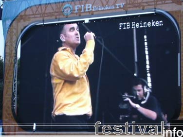 Morrissey op Festival Internacional de Benicassim 2006 foto