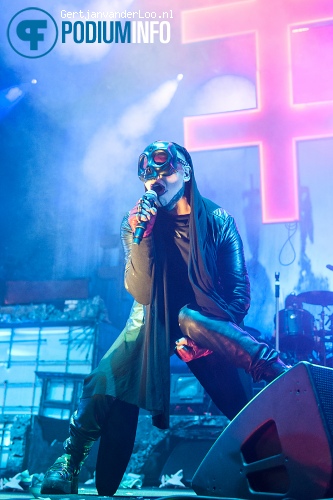 Marilyn Manson op Marilyn Manson + Rob Zombie - 3/12 - HMH foto