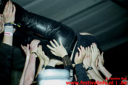 Alec Empire op Wâldrock 2002 foto