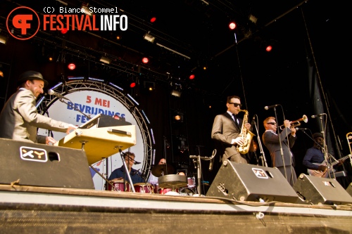New Cool Collective op Bevrijdingsfestival Limburg 2013 foto