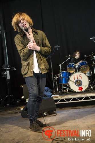 Tim Burgess op Field Day London 2013 foto