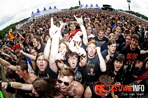 Parkway Drive op Graspop Metal Meeting 2013 foto