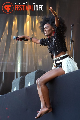 Noisettes op Parkpop 2013 foto