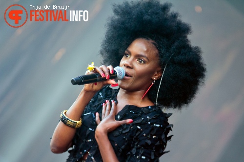 Noisettes op Parkpop 2013 foto