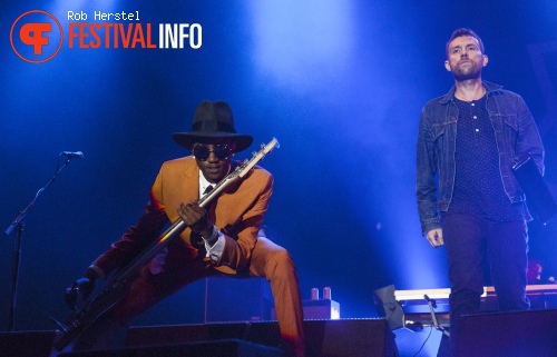 Damon Albarn op Down The Rabbit Hole 2014 dag 1 foto