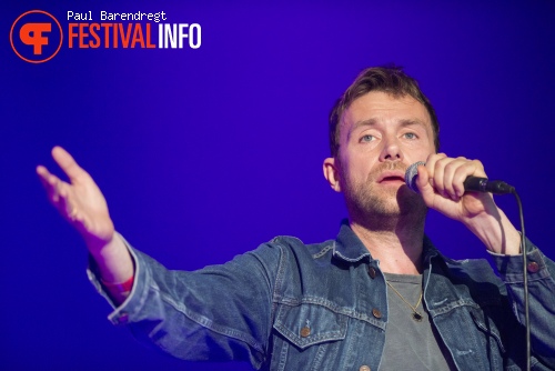 Damon Albarn op Rock Werchter 2014 - dag 1 foto