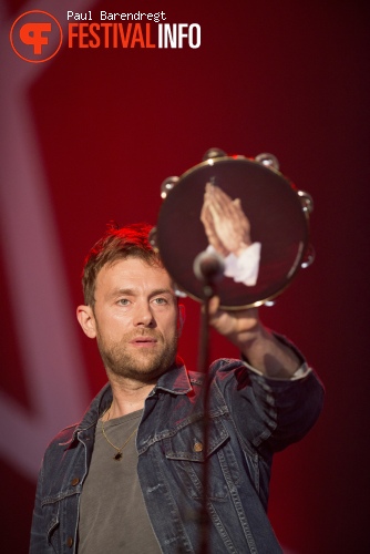 Damon Albarn op Rock Werchter 2014 - dag 1 foto
